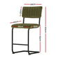 Stool Haven 2x Bar Stools Velvet Chairs Green