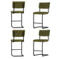 Stool Haven 4x Bar Stools Velvet Chairs Green