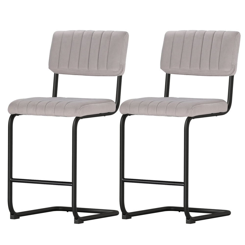 Stool Haven 2x Bar Stools Velvet Chairs