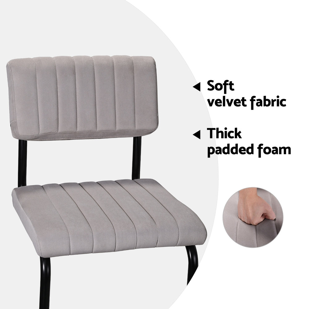 Stool Haven 2x Bar Stools Velvet Chairs