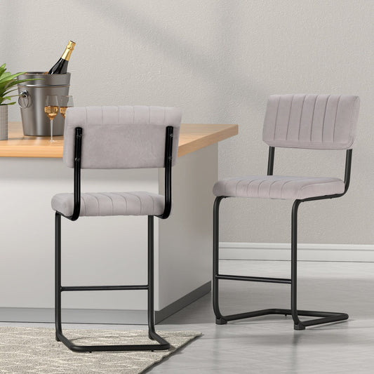 Stool Haven 2x Bar Stools Velvet Chairs