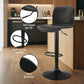 Stool Haven 4 x Bar Stools Kitchen Swivel Gas Lift Chairs Black