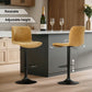 Stool Haven 2x Bar Stools Kitchen Swivel Bar Stool Gas Lift Chairs Barstools Brown