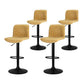Stool Haven 4x Bar Stools Kitchen Swivel Gas Lift Chairs Brown