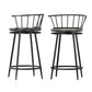 Stool Haven 2x Bar Stools Swivel Metal Chairs