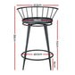 Stool Haven 2x Bar Stools Swivel Metal Chairs