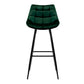 Stool Haven Set of 2 Velvet Bar Stools - Green