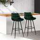 Stool Haven Set of 2 Velvet Bar Stools - Green