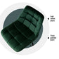 Stool Haven 4x Bar Stools Velvet Chairs Green