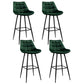 Stool Haven 4x Bar Stools Velvet Chairs Green
