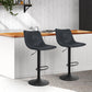 Stool Haven Set of 2 Bar Stools Gas Lift- Black