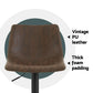 Stool Haven 4x Bar Stools Vintage Leather Swivel Gas Lift Brown