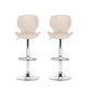 Stool Haven 2x Bar Stools Kitchen Swivel Gas Lift Counter Chair Wing PE Rattan Beige
