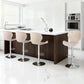 Stool Haven 4x Bar Stools Kitchen Swivel Gas Lift Counter Chair Wing PE Rattan Beige