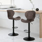 Stool Haven 2x Bar Stools Kitchen Swivel Gas Lift Counter Chair Wing PE Rattan Brown
