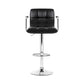 Stool Haven Set of 2 Bar Stools Gas lift Swivel Armrests - Steel and Black