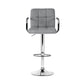 Stool Haven Set of 2 Bar Stools Gas lift Swivel - Steel and Grey