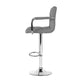 Stool Haven Set of 2 Bar Stools Gas lift Swivel - Steel and Grey