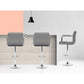 Stool Haven Set of 2 Bar Stools Gas lift Swivel - Steel and Grey