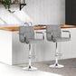 Stool Haven Set of 2 Bar Stools Gas lift Swivel - Steel and Grey