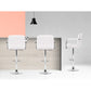 Stool Haven Set of 4 Bar Stools Gas lift Swivel - Steel and White