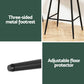 Stool Haven 2x Bar Stools Kitchen Dining Chair Counter Stool Tub Velvet Metal Green