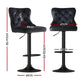 Stool Haven 2x Velvet Bar Stool Adjustable Height Nailhead Trim Kitchen Counter Stool