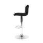 Stool Haven Set of 2 Line Style PU Leather Bar Stools - Black