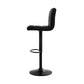 Stool Haven Set of 4 Bar Stools PU Leather Criss Cross Style - Black