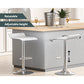 Stool Haven 2x Bar Stools Faux Leather Chair White