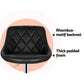 Stool Haven 4x Bar Stools Leather Padded Gas Lift Black