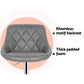 Stool Haven 4x Bar Stools Leather Padded Gas Lift Grey