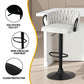 Stool Haven Bar Stool x2 Kitchen Dining Chair Counter Gaslift Woven Velvet Ivory
