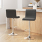 Stool Haven 2x Bar Stools Padded Leather Gas Lift Grey