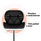 Stool Haven 4x Bar Stools Gas Lift Padded Leather Black & White