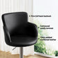 Stool Haven 2x Leather Bar Stools Swivel Adjustable Gas Lift PU Counter Chairs Black