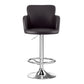 Stool Haven 1x Leather Bar Stools Swivel Adjustable Gas Lift PU Counter Chairs Brown