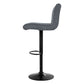Stool Haven Set of 2 Bar Stools PU Leather Line Style - Grey