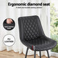 Stool Haven 4x Bar Stools Kitchen Dining Chair Counter Stool Diamond PU Leather Black