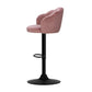 Stool Haven Set of 2 Bar Stools Kitchen Stool Swivel Chair Gas Lift Velvet Chairs Pink Nessah