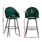 Stool Haven Set of 2 Bar Stools Kitchen Stool Dining Chairs Velvet Chair Barstool Green Mesial