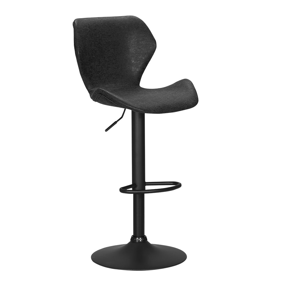 Stool Haven Bar Stools Kitchen Counter Stools Swivel Gas Lift Vintage Chairs Black x2