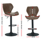 Stool Haven Bar Stools Kitchen Counter Stools Swivel Gas Lift Vintage Chairs Brown x2