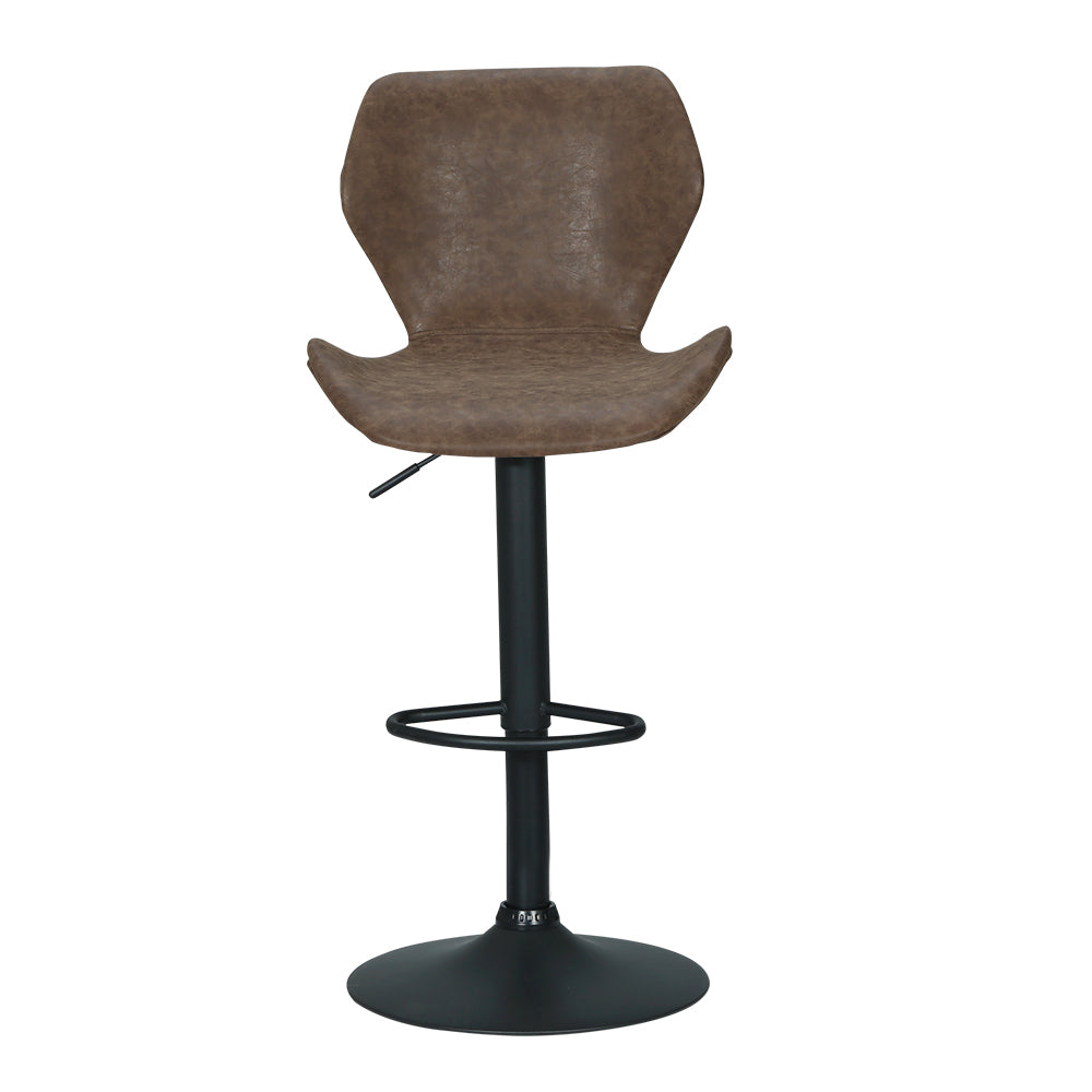 Stool Haven Bar Stools Kitchen Counter Stools Swivel Gas Lift Vintage Chairs Brown x2