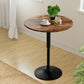 Stool Haven Height Adjustable Bar Table 360 Swivel Round Gaslift Design 60cm Rustic Brown Black