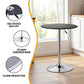 Stool Haven Bar Table Round Swivel Height Adjustable 62cm Modern PVC Leather Black