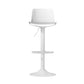 Stool Haven Bar Stools Kitchen Swivel Gas Lift Stool Leather Dining Chairs White x2