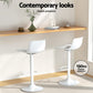 Stool Haven Bar Stools Kitchen Swivel Gas Lift Stool Leather Dining Chairs White x2