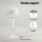 Stool Haven Bar Stools Kitchen Swivel Gas Lift Stool Leather Dining Chairs White x2