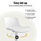 Stool Haven Bar Stools Kitchen Swivel Gas Lift Stool Leather Dining Chairs White x2